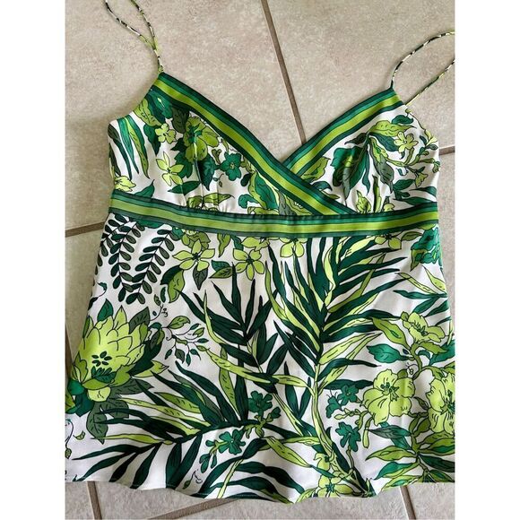 J.Crew Tropical Print V-Neck Sleeveless Top - Picture 8 of 8